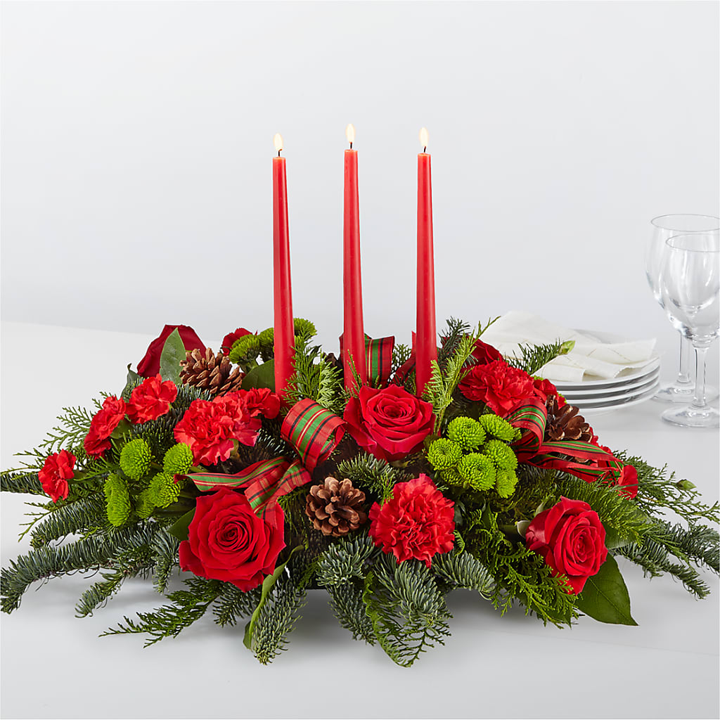 By the Candlelight Centerpiece – DON'S FLORAL STUDIO, Leon IA