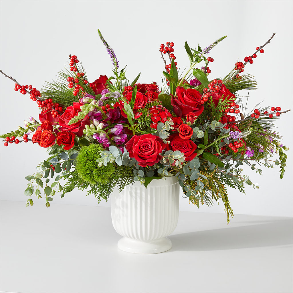 Big Red Bow Bouquet – DON'S FLORAL STUDIO, Leon IA