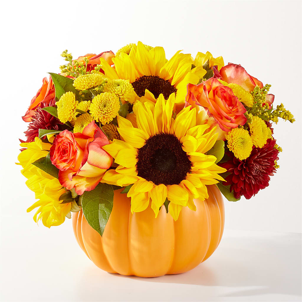 Golden Gourd Pumpkin Bouquet – DON'S FLORAL STUDIO, Leon IA