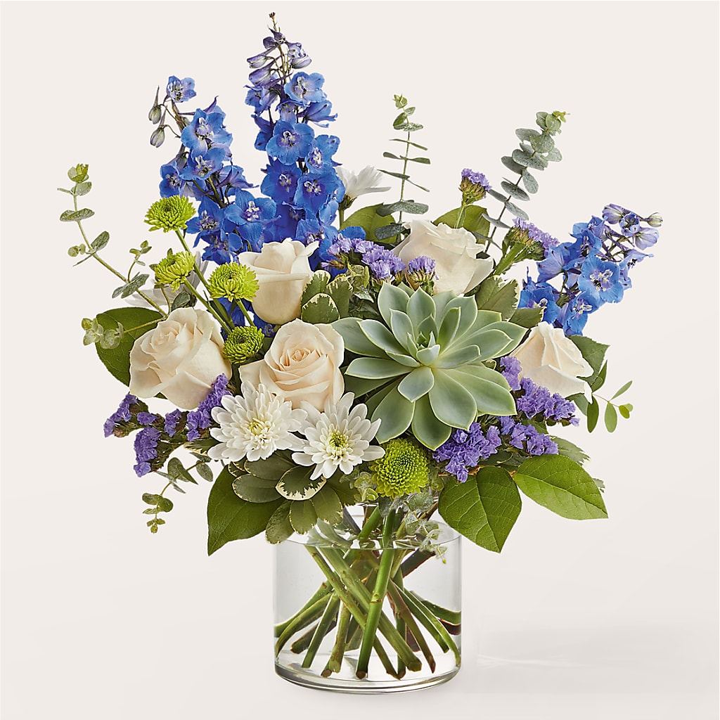 Cerulean Waves Bouquet – DON'S FLORAL STUDIO, Leon IA