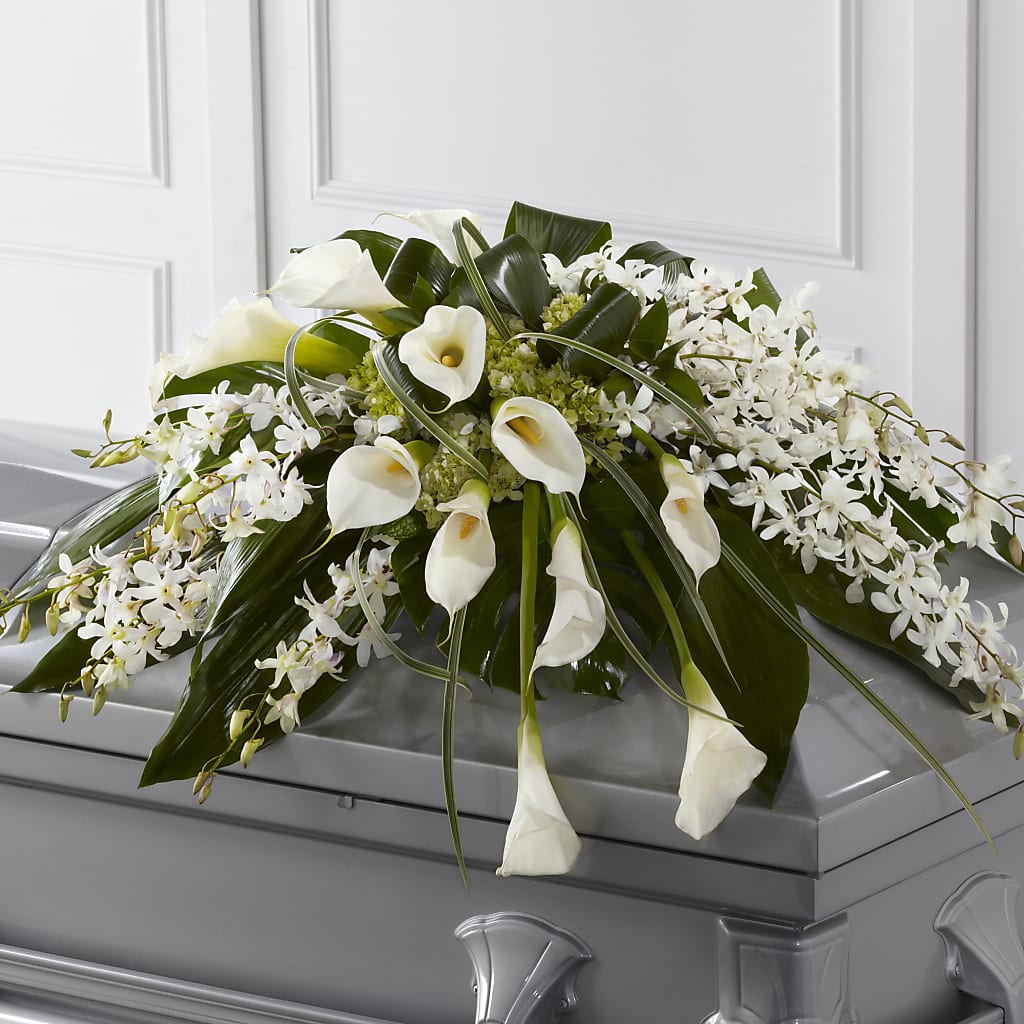 Angel Wings Casket Spray – DON'S FLORAL STUDIO, Leon IA