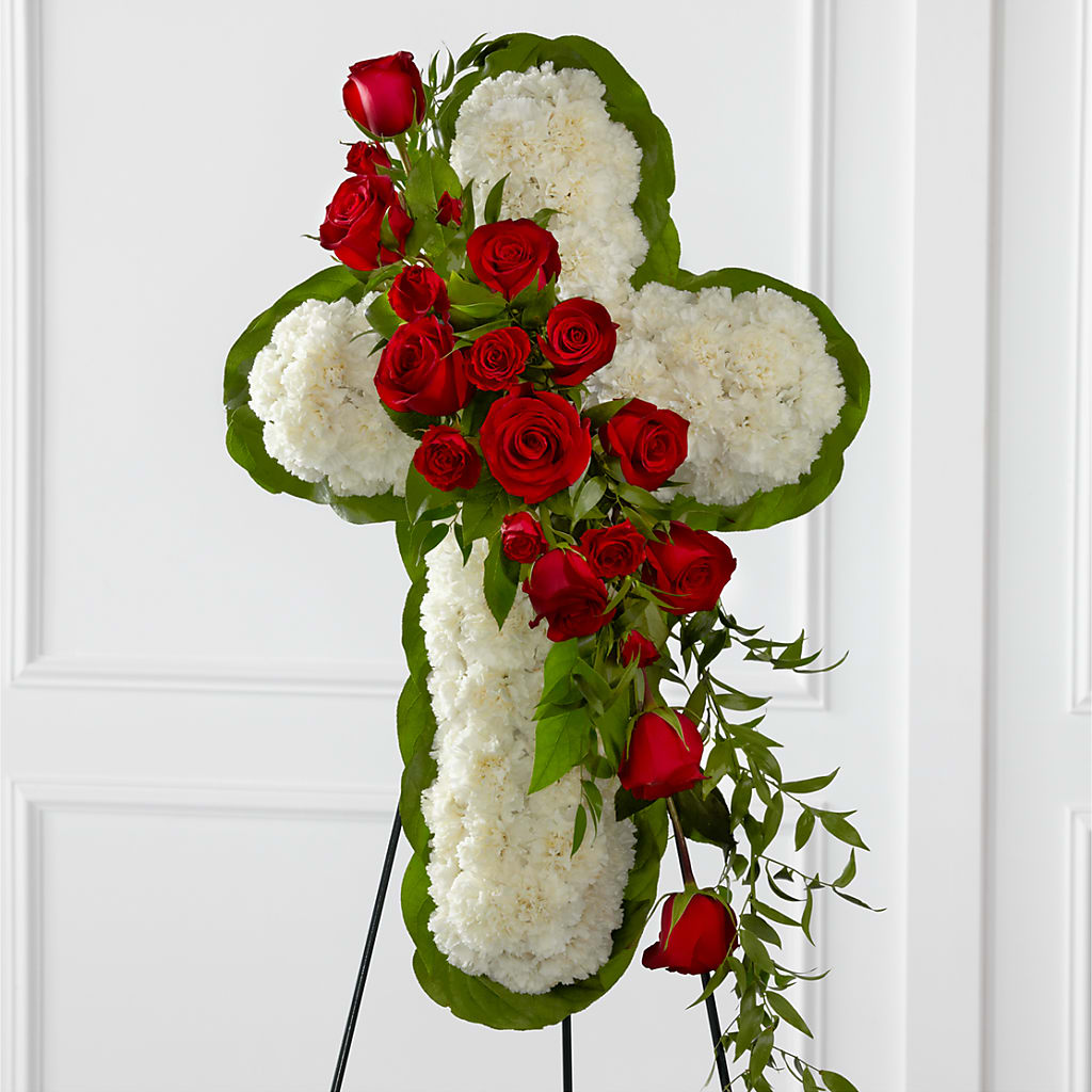Floral Cross Easel – DON'S FLORAL STUDIO, Leon IA
