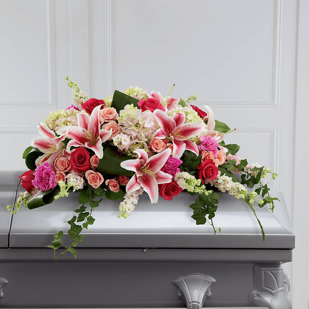 Splendid Grace Casket Spray – DON'S FLORAL STUDIO, Leon IA