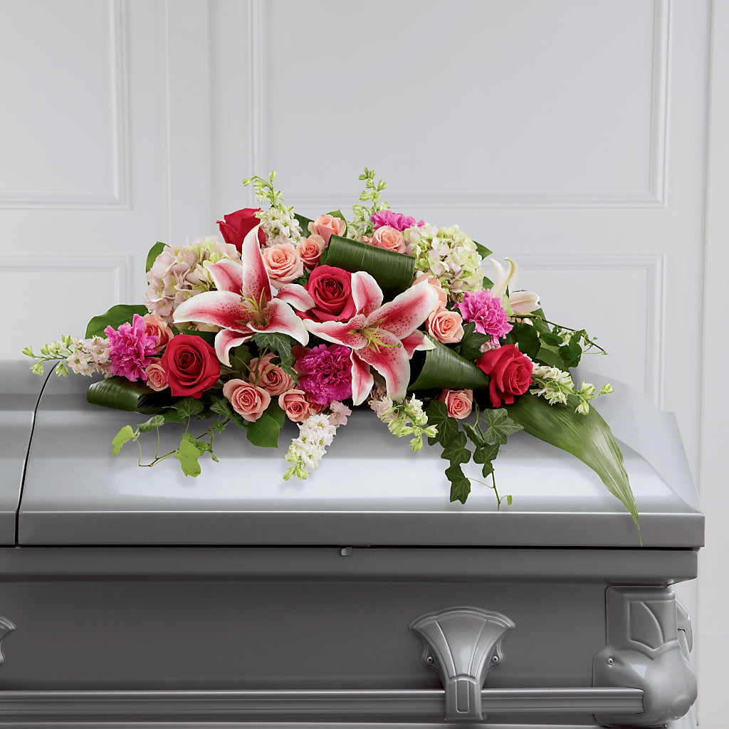 Splendid Grace Casket Spray – DON'S FLORAL STUDIO, Leon IA