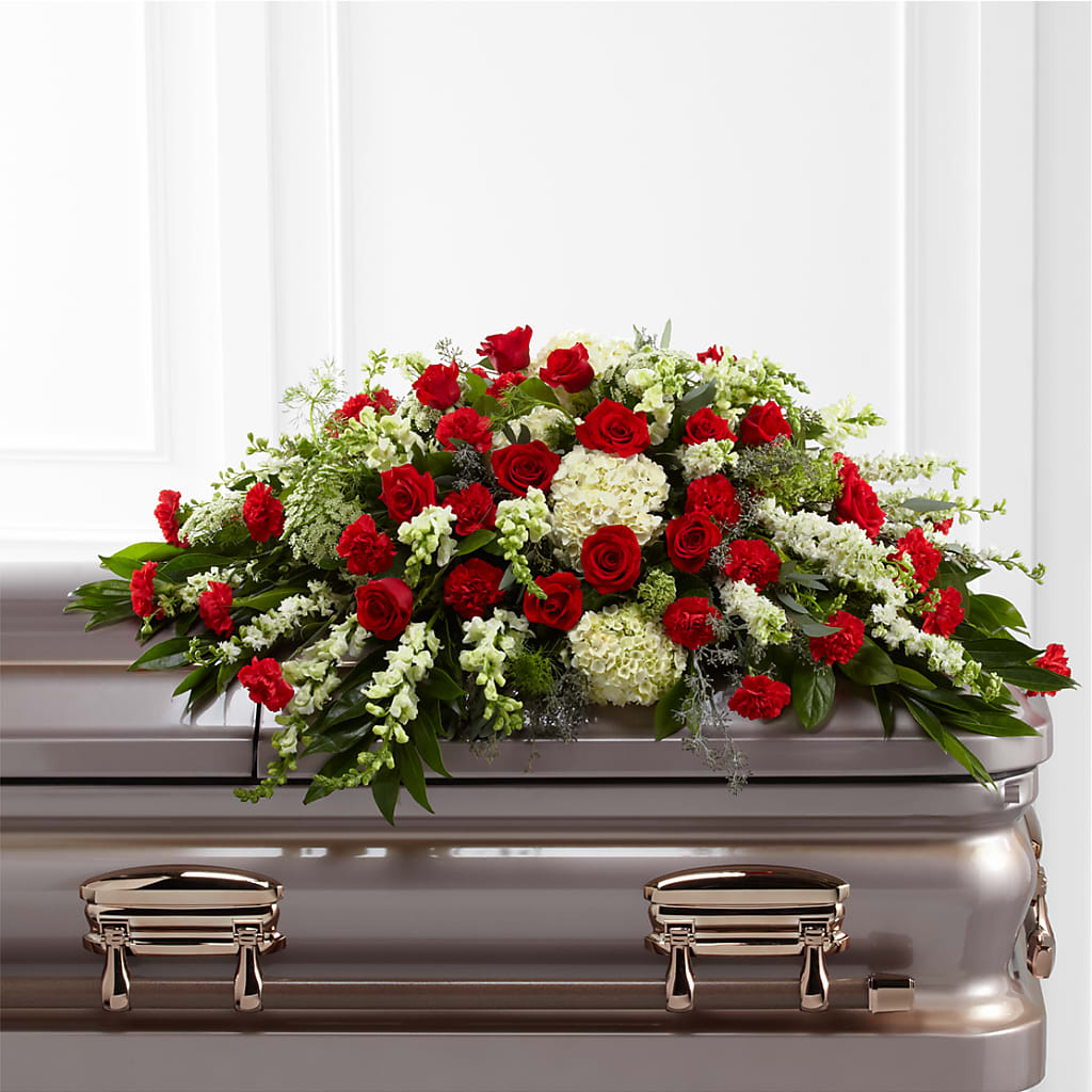 Sincerity Casket Spray – DON'S FLORAL STUDIO, Leon IA