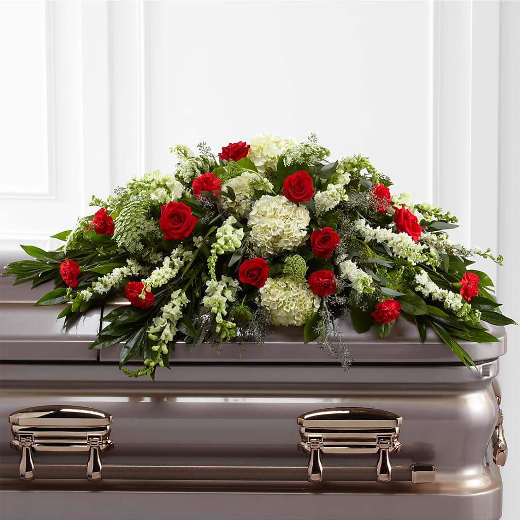 Sincerity Casket Spray – DON'S FLORAL STUDIO, Leon IA