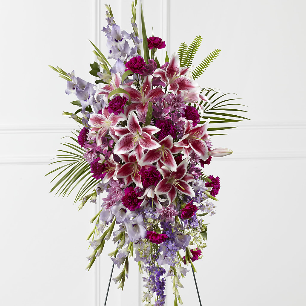 Tender Touch Standing Spray – DON'S FLORAL STUDIO, Leon IA