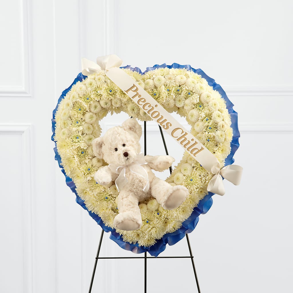 Precious Child Standing Heart – DON'S FLORAL STUDIO, Leon IA