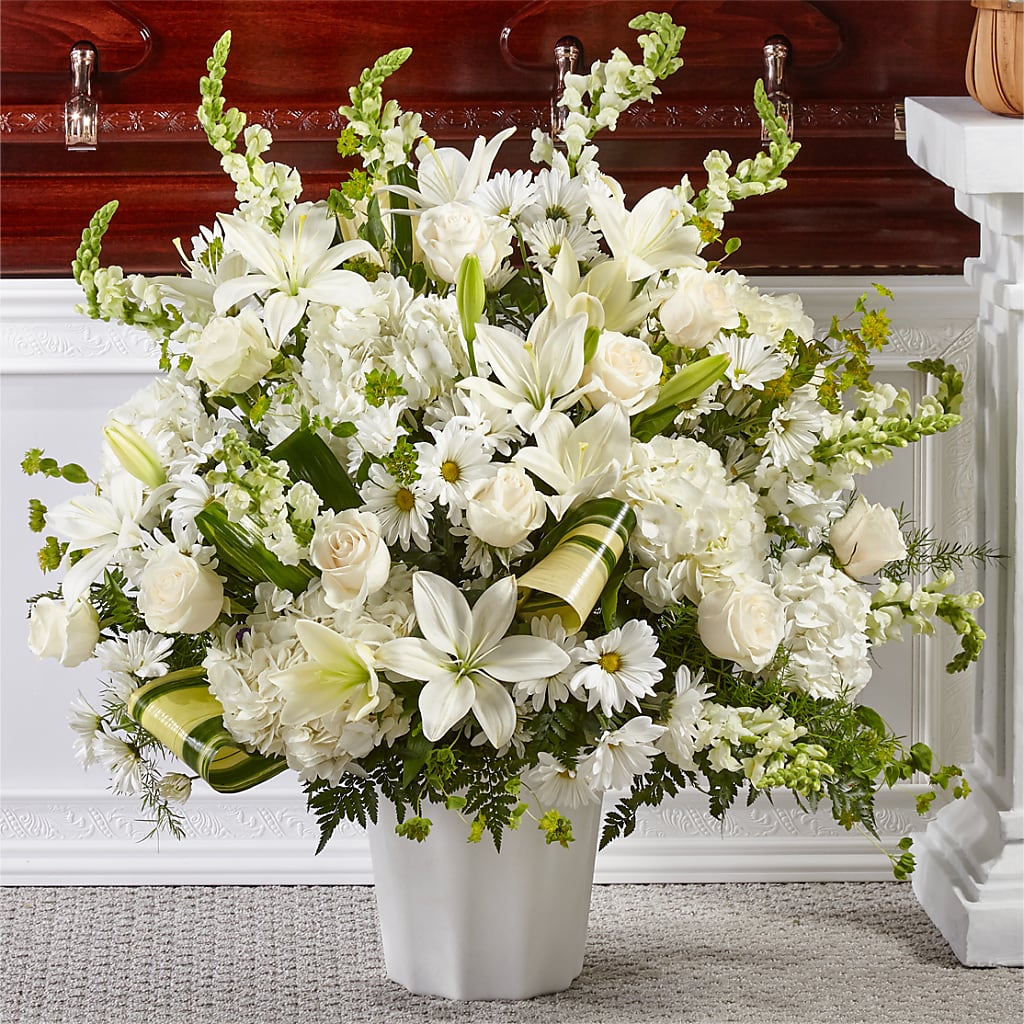 Thoughts of Tranquility Floor Basket – DON'S FLORAL STUDIO, Leon IA