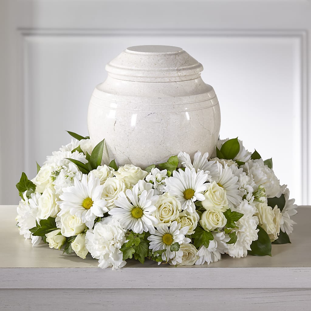 Ivory Gardens Cremation Adornment – DON'S FLORAL STUDIO, Leon IA