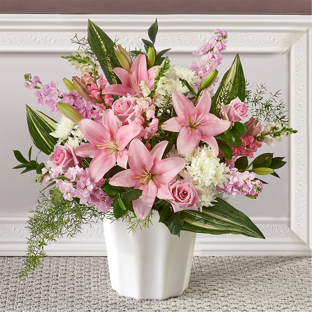 Simply Serene Floor Basket – DON'S FLORAL STUDIO, Leon IA