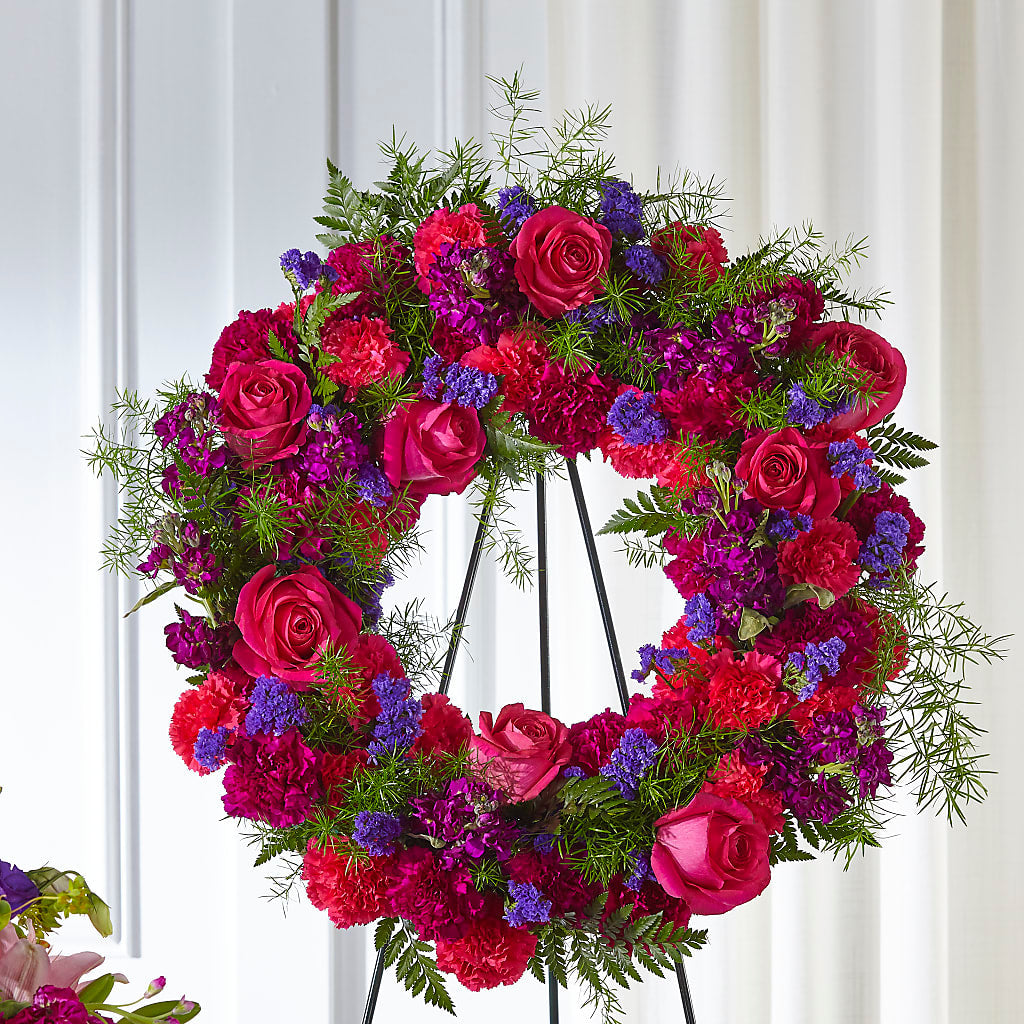 Calming Colors Wreath – DON'S FLORAL STUDIO, Leon IA