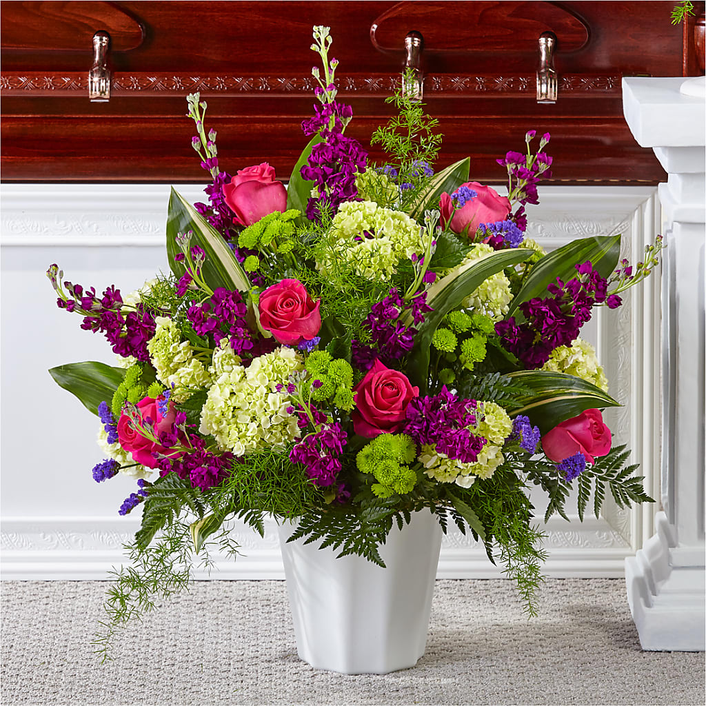 Beautiful Horizons Floor Basket – DON'S FLORAL STUDIO, Leon IA
