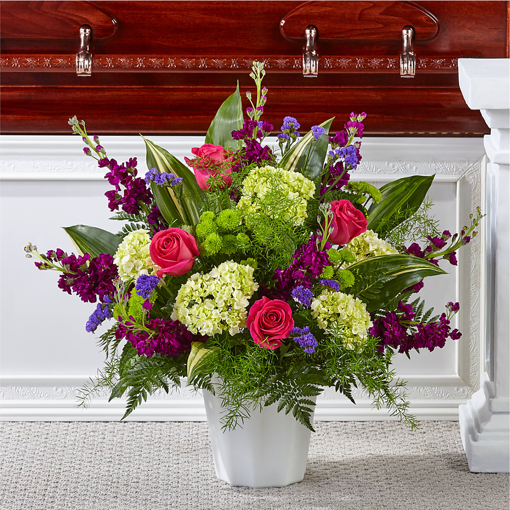Beautiful Horizons Floor Basket – DON'S FLORAL STUDIO, Leon IA