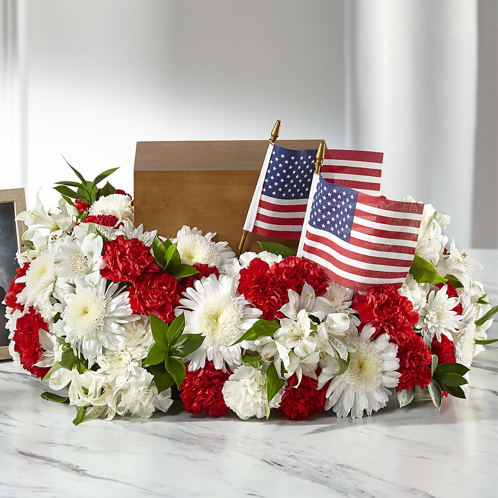 Spirit of Patriotism Cremation Adornment – DON'S FLORAL STUDIO, Leon IA