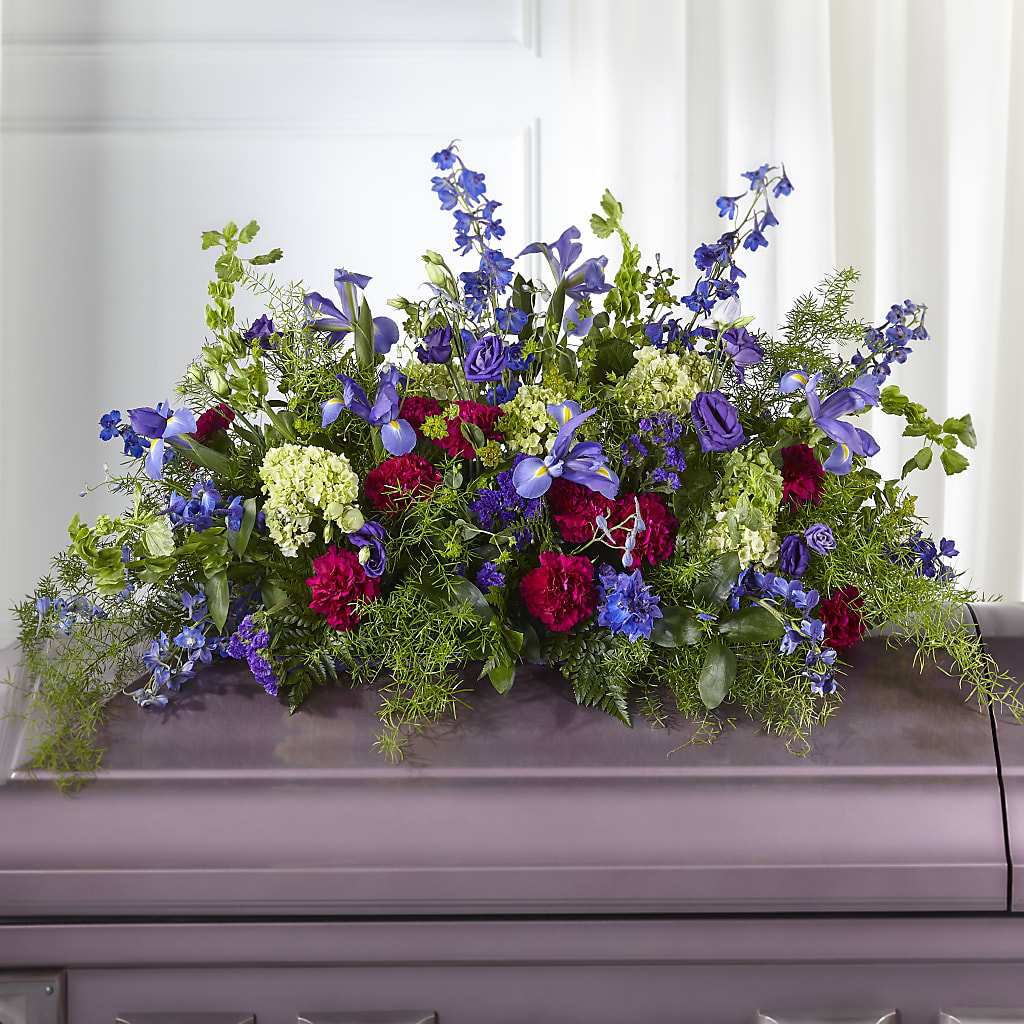 Always Treasured Casket Spray – DON'S FLORAL STUDIO, Leon IA