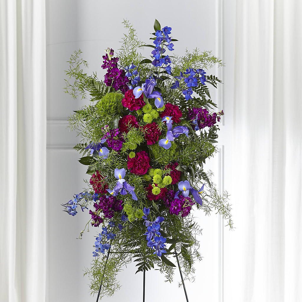 Heavenly Skies Standing Spray – DON'S FLORAL STUDIO, Leon IA
