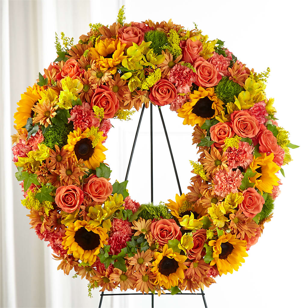Autumnal Memories Wreath (Standard) – DON'S FLORAL STUDIO, Leon IA