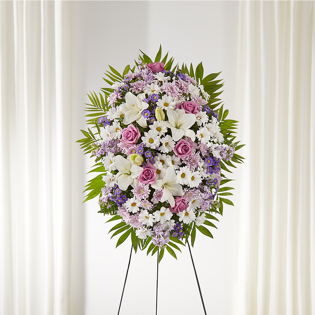 Surrounded by Love Standing Spray – DON'S FLORAL STUDIO, Leon IA