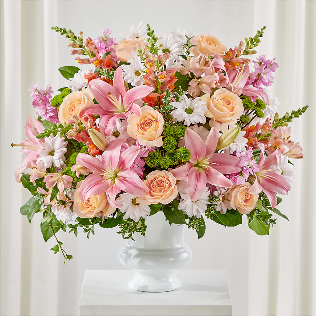 Heartfelt Gesture Urn Arrangement – DON'S FLORAL STUDIO, Leon IA