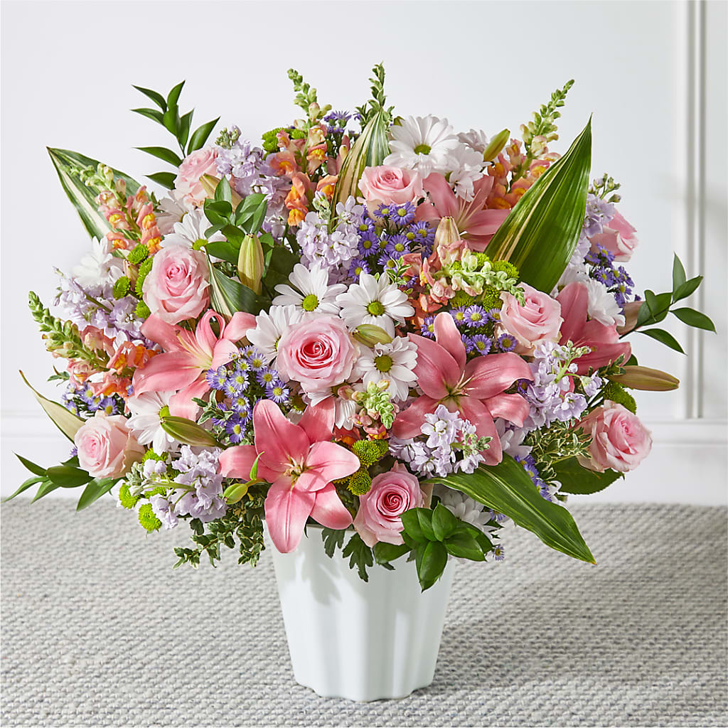 Abundant Compassion Floor Basket – DON'S FLORAL STUDIO, Leon IA