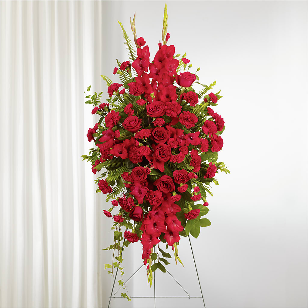 From the Heart Standing Spray – DON'S FLORAL STUDIO, Leon IA