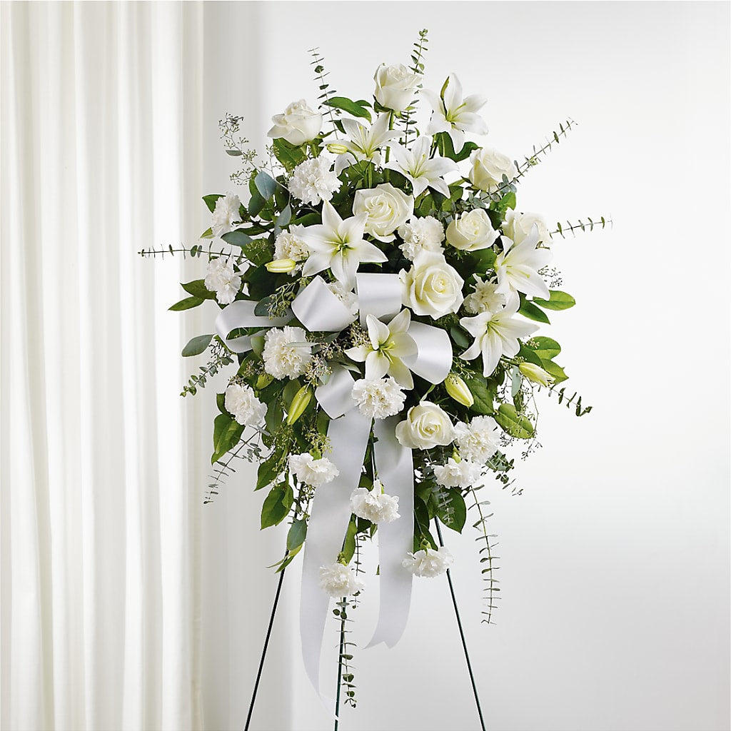 With Care Standing Spray – DON'S FLORAL STUDIO, Leon IA