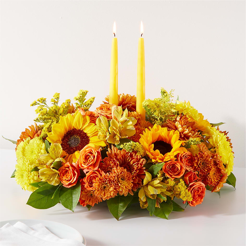 Autumn Harmony Centerpiece – DON'S FLORAL STUDIO, Leon IA