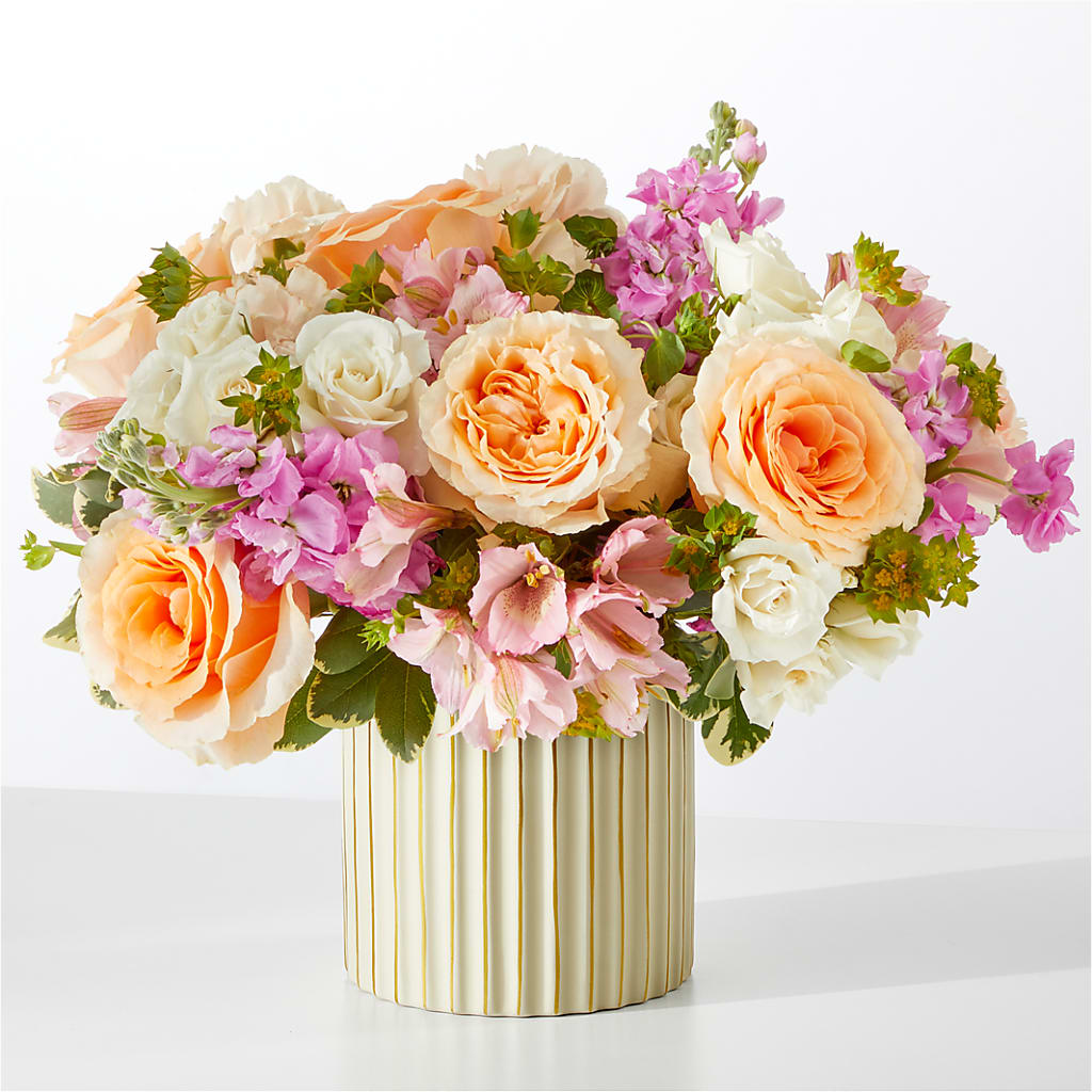 Paradise Bouquet with Ivory Vase – DON'S FLORAL STUDIO, Leon IA
