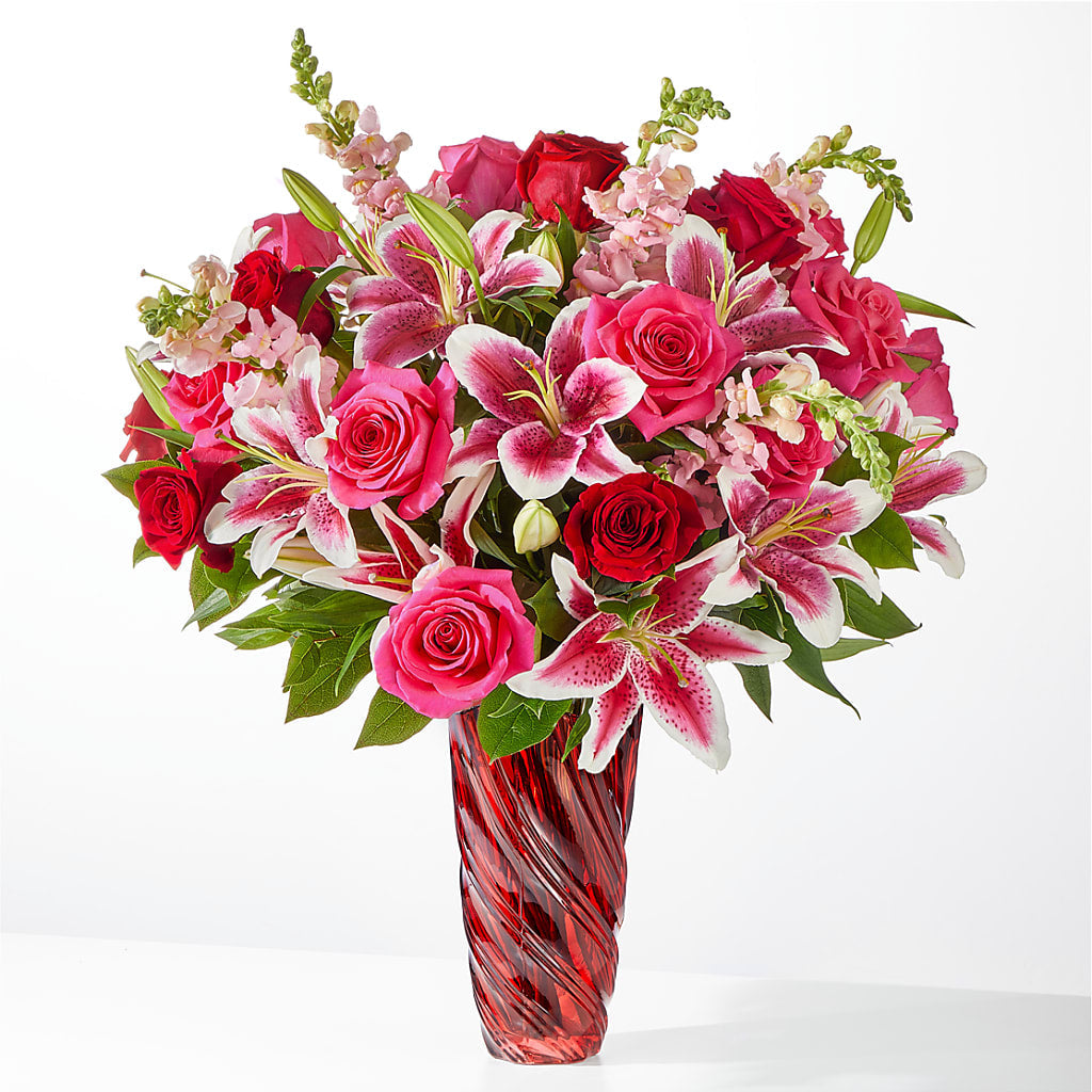 Always You Bouquet with Luxe Swirl Vase – DON'S FLORAL STUDIO, Leon IA