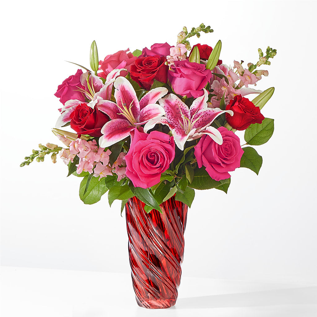 Always You Bouquet with Luxe Swirl Vase – DON'S FLORAL STUDIO, Leon IA