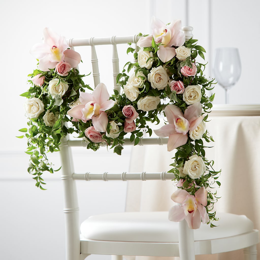 Orchid Rose Chair Décor – DON'S FLORAL STUDIO, Leon IA