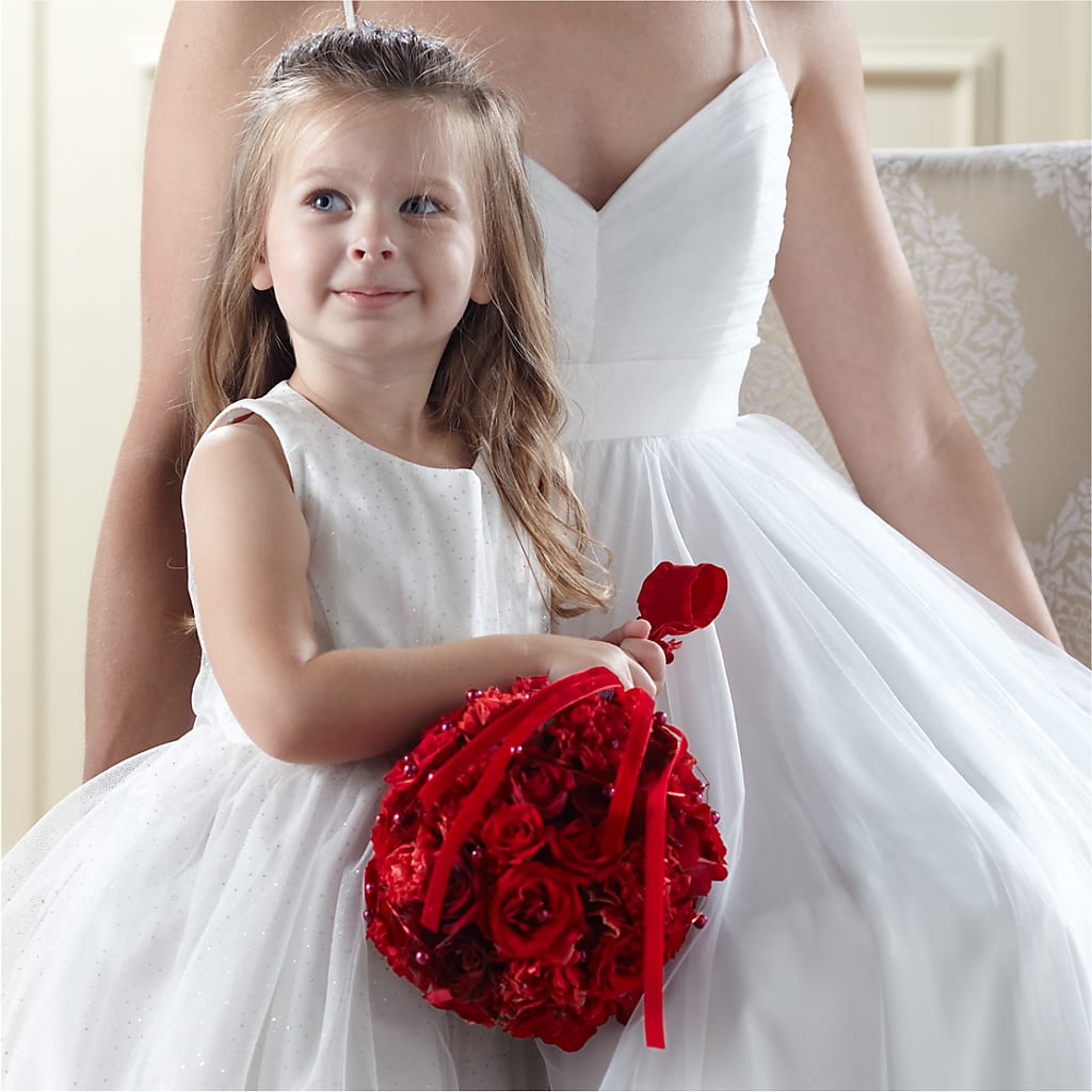 Pure at Heart Flower Girl Arrangement – DON'S FLORAL STUDIO, Leon IA