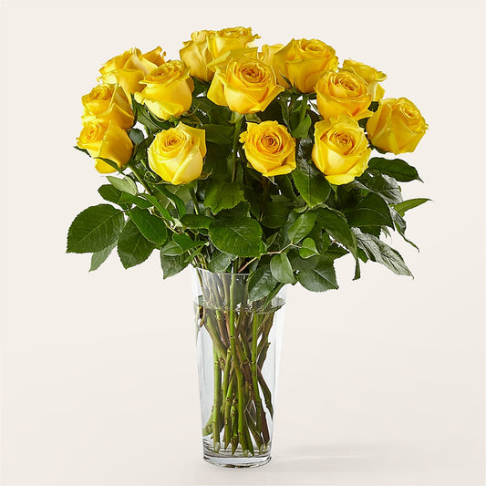 Long Stem Yellow Rose Bouquet – DON'S FLORAL STUDIO, Leon IA