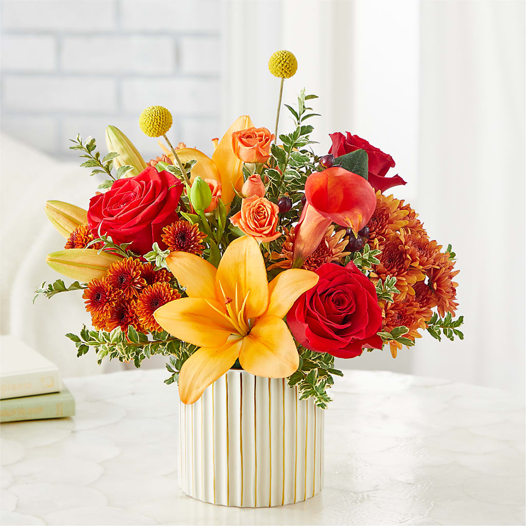 Scarlet Skies Bouquet – DON'S FLORAL STUDIO, Leon IA