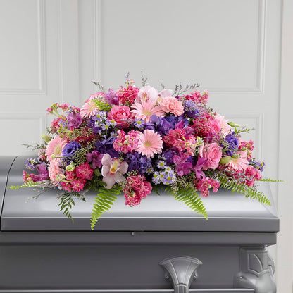 Glorious Garden Casket Spray – DON'S FLORAL STUDIO, Leon IA
