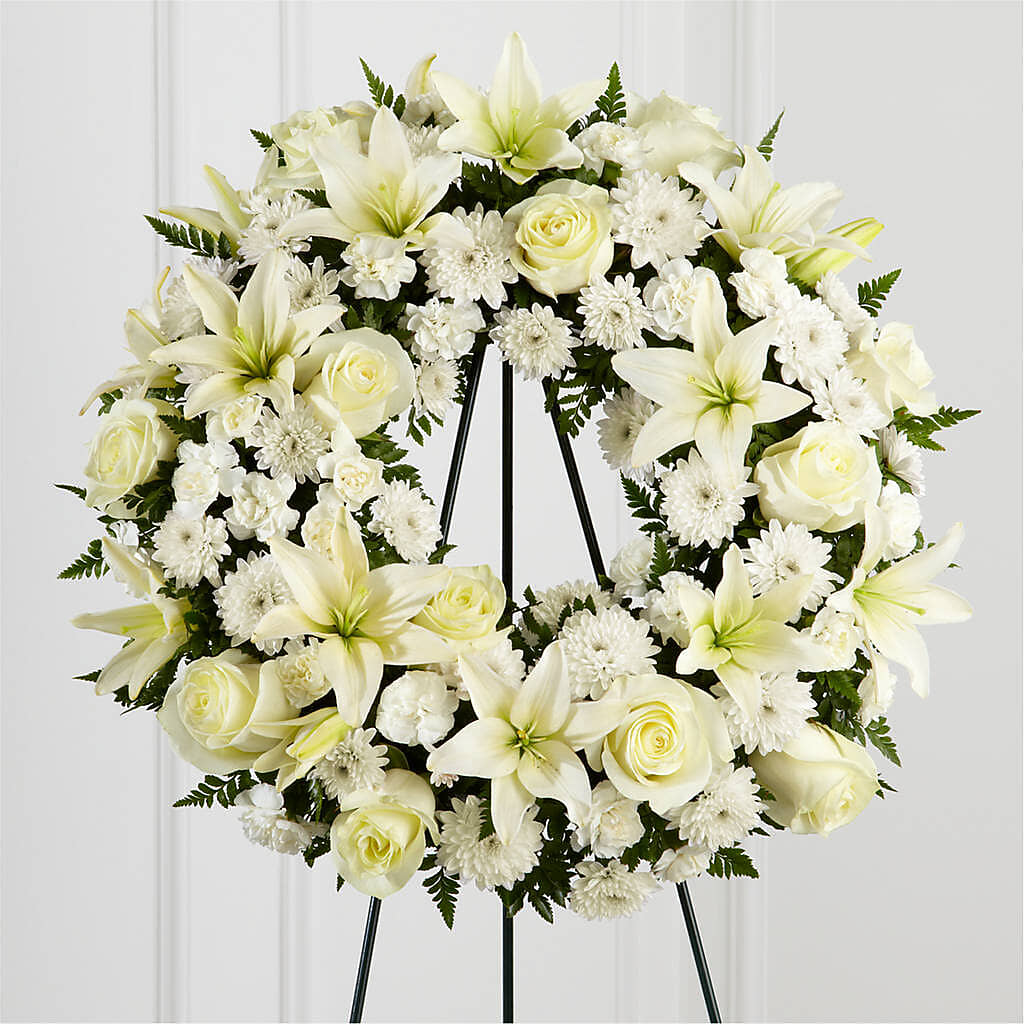 Treasured Tribute Wreath – DON'S FLORAL STUDIO, Leon IA