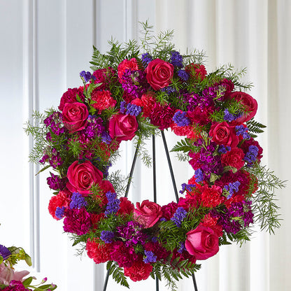 Calming Colors Wreath – DON'S FLORAL STUDIO, Leon IA