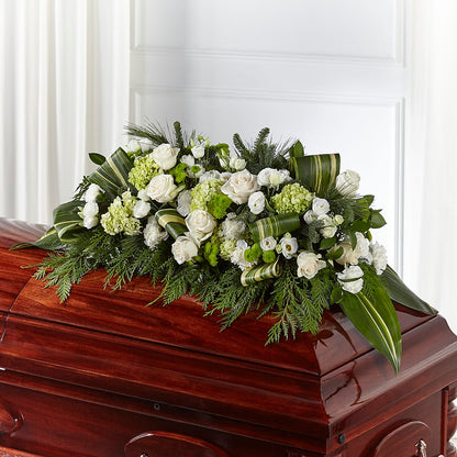 Hopeful Gesture Casket Spray – DON'S FLORAL STUDIO, Leon IA