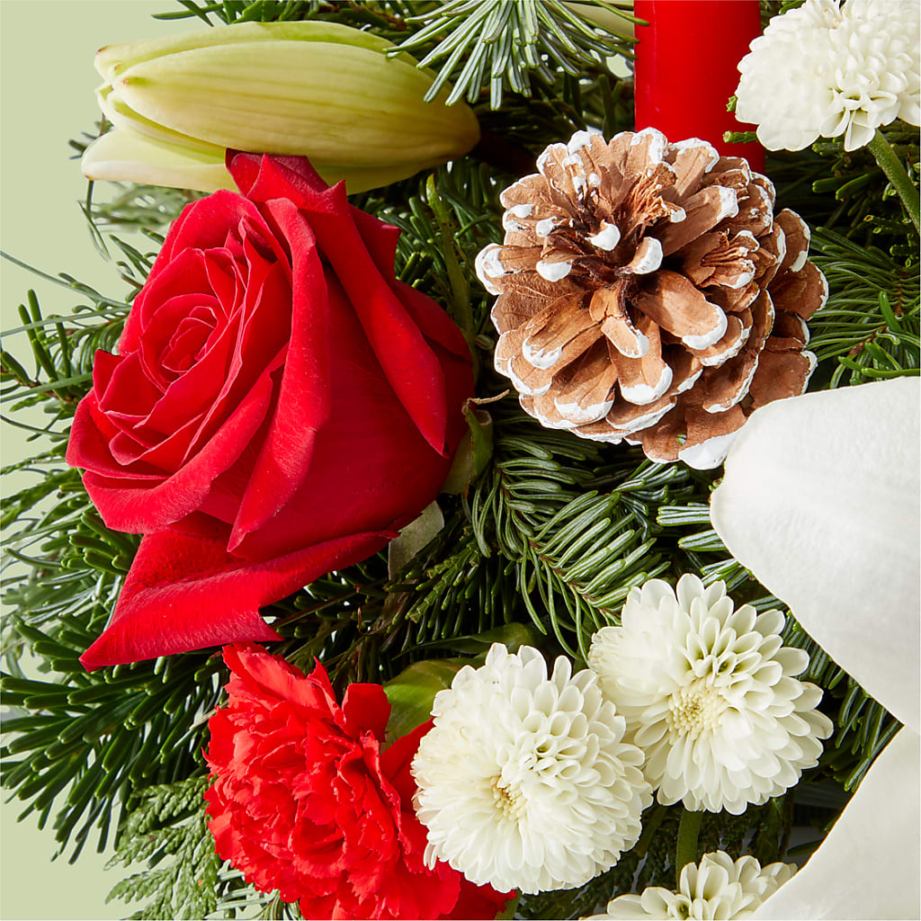 Seasonal Festivities Centerpiece – DON'S FLORAL STUDIO, Leon IA