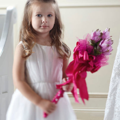 Sparkle Pink Flower Girl Bouquet – DON'S FLORAL STUDIO, Leon IA